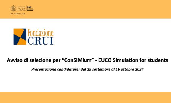 Bando ConSIMium 2025 – EUCO Simulation for students.